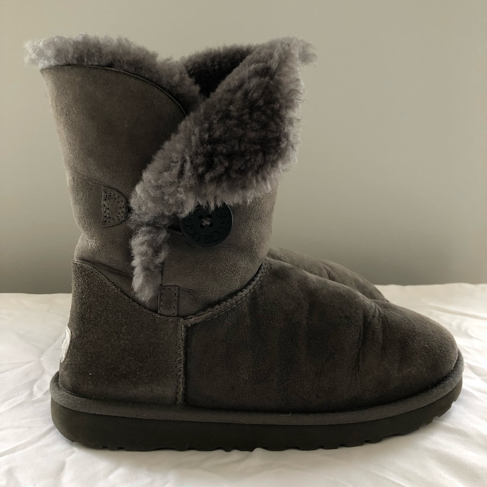 Ugg Grey Bailey Button Classic Boot - image 2